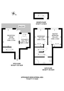 2 bedroom flat for sale, Campden Hill Towers, Notting Hill Gate, London, W11