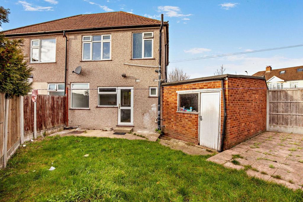 Rear of property