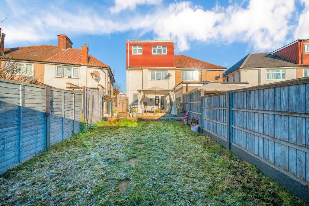 Rear elevation and garden