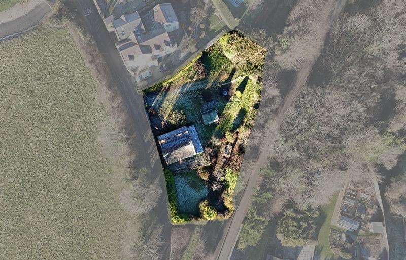 Aerial view of plot