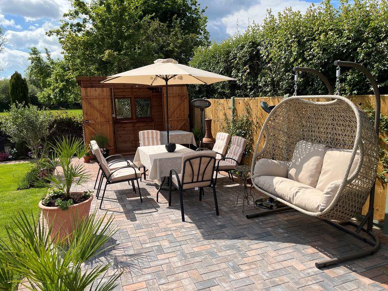 Patio area from the