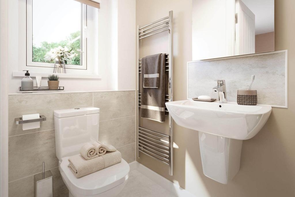 Bedroom 1 also hosts a private en suite shower...