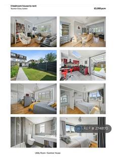 5 bedroom end of terrace house to rent, Taunton Close, Sutton, SM3