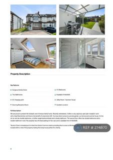 5 bedroom end of terrace house to rent, Taunton Close, Sutton, SM3