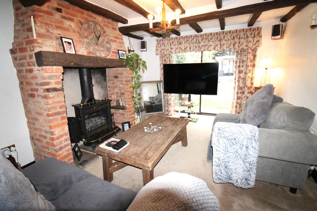 Living room, fireplace