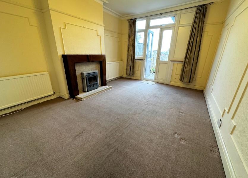 Living room, fireplace