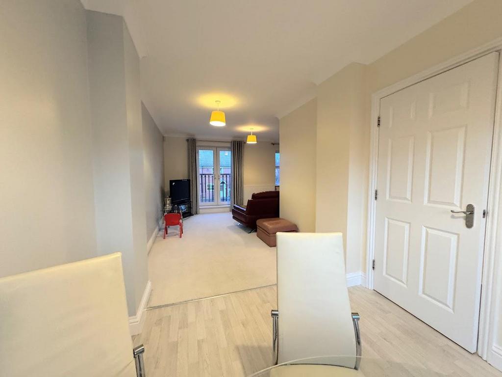 Open plan living dining room