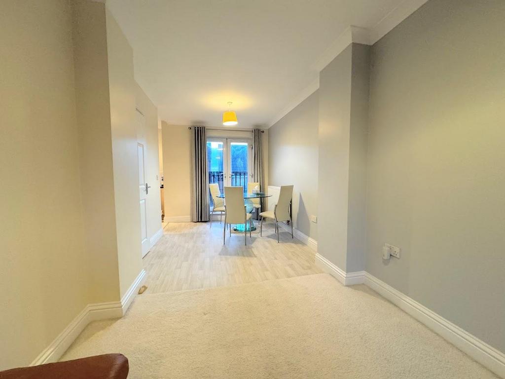 Open plan living dining room