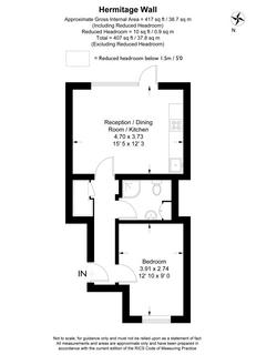 1 bedroom apartment to rent, Hermitage Wall, Wapping, E1W