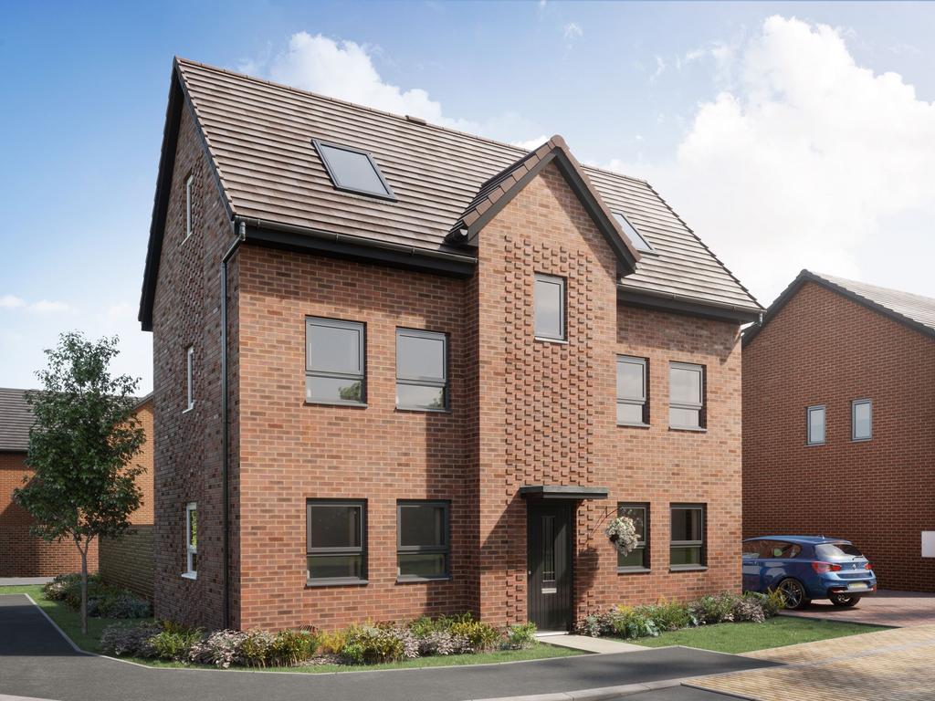CGI external image of the Birchfield house type...