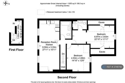 2 bedroom flat to rent, Chatsworth Road, London, NW2