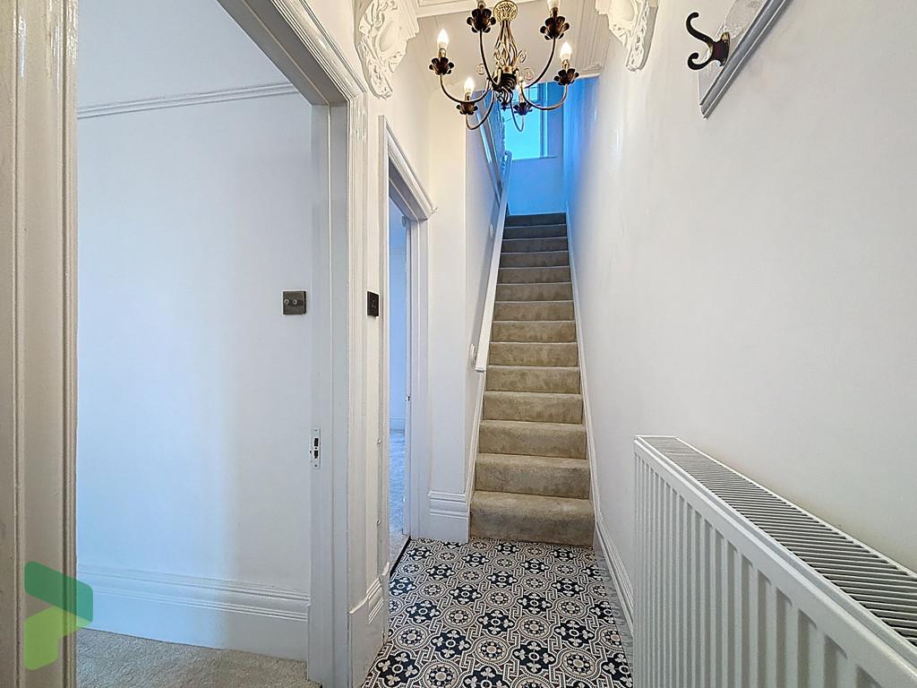 Hallway and stairs to 1st floor
