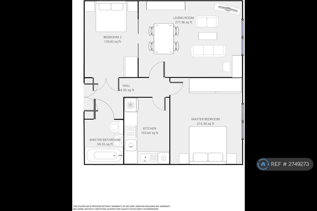 Around 920sqf