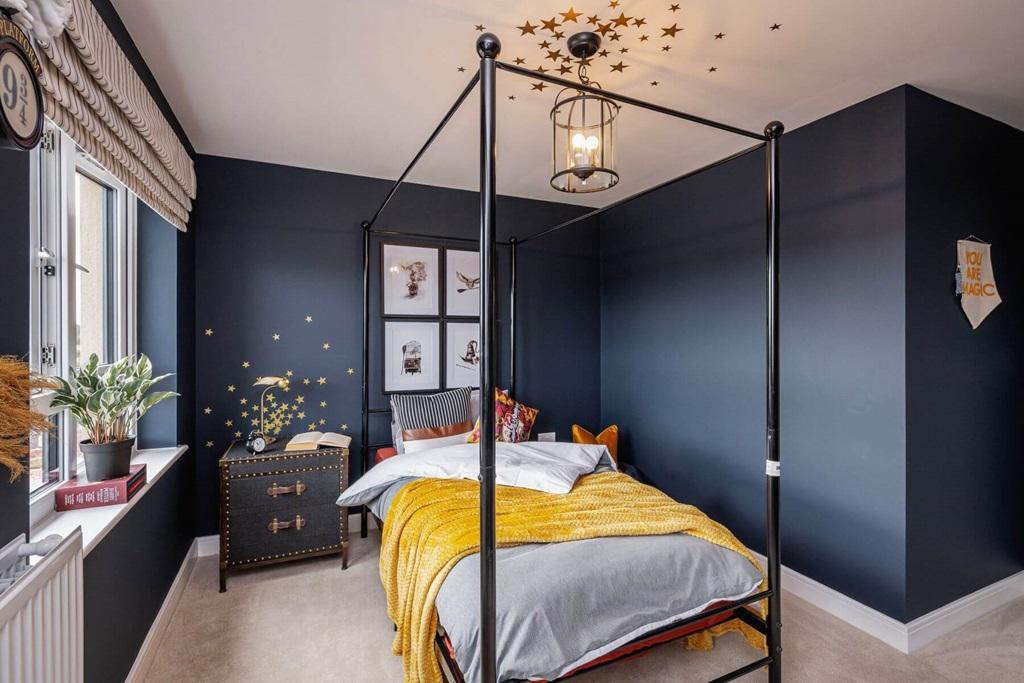 A second bedroom with space for a double bed...