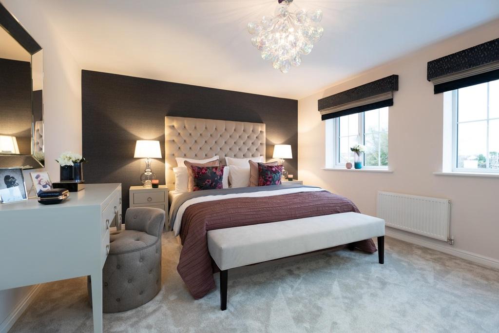 Main bedroom with ample wall space for wardrobes
