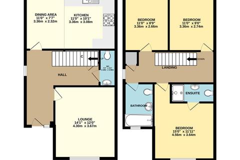 3 bedroom detached house to rent, Westbourne Court, Gorleston NR31