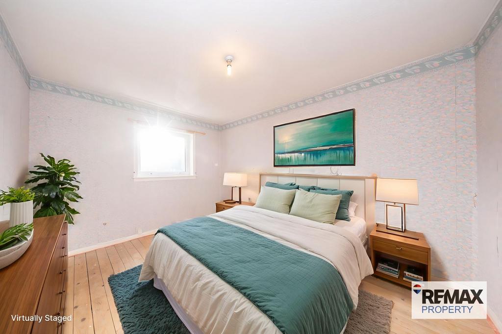 Virtually Staged Bedroom One