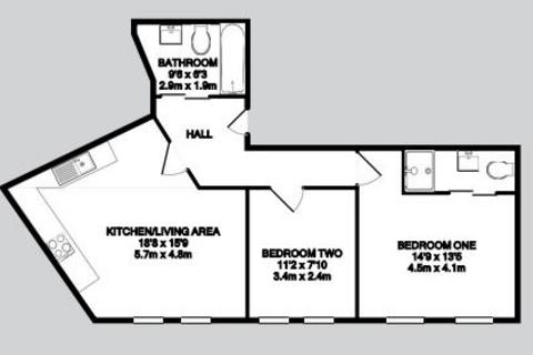 undefined, Apartment 2, Second Floor, Rutland House, 33 Rutland Street, Leicester, LE1 1RE