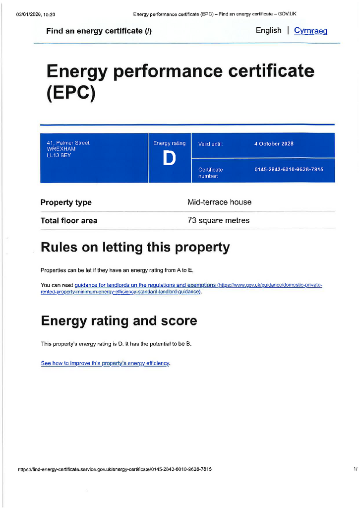 EPC Certificate