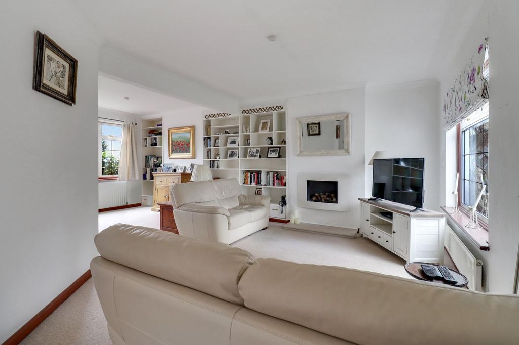 Living room, fireplace