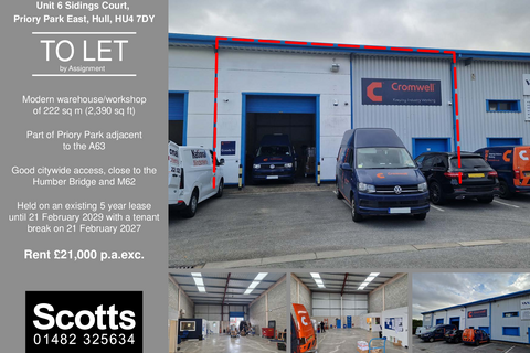 Warehouse to rent, Sidings Ct Hull HU4 7DY