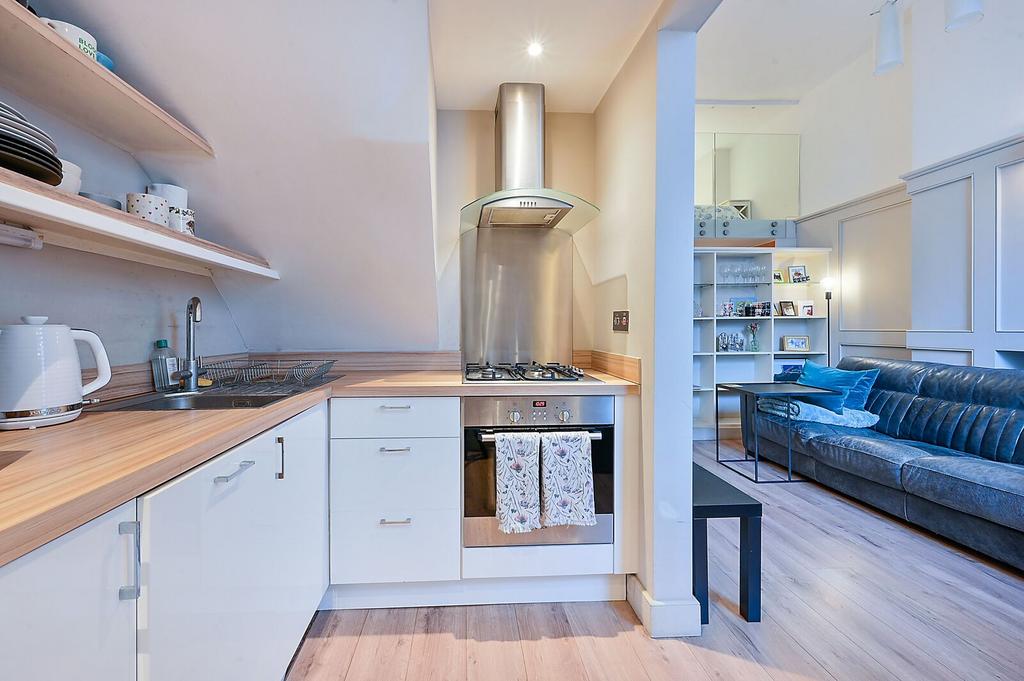 Open-plan living area, open plan living