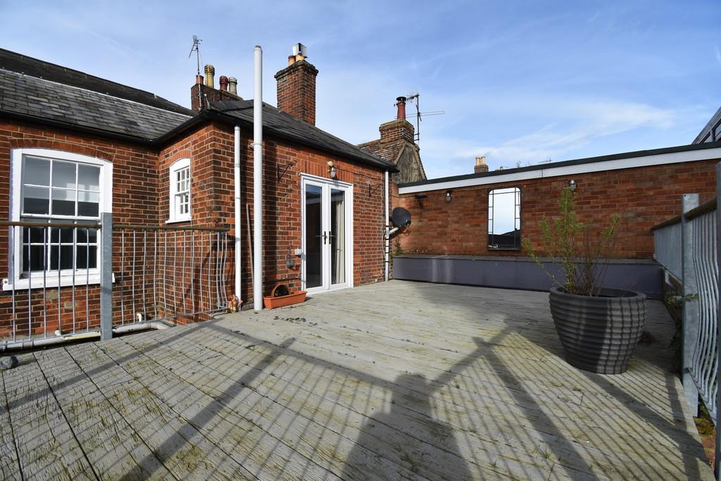 Elevated rear terrace