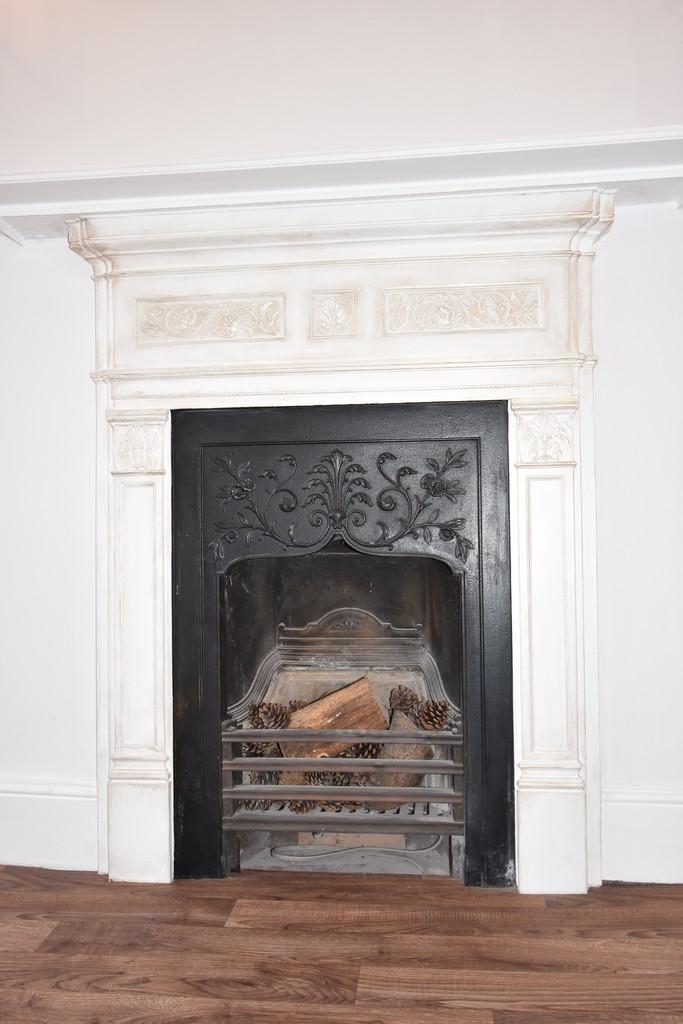 Living room fireplace