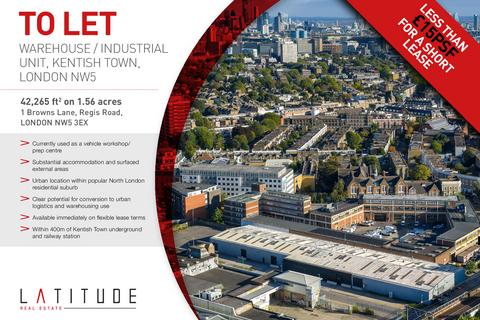 Industrial development to rent, 1 Browns Ln London NW5 3EX