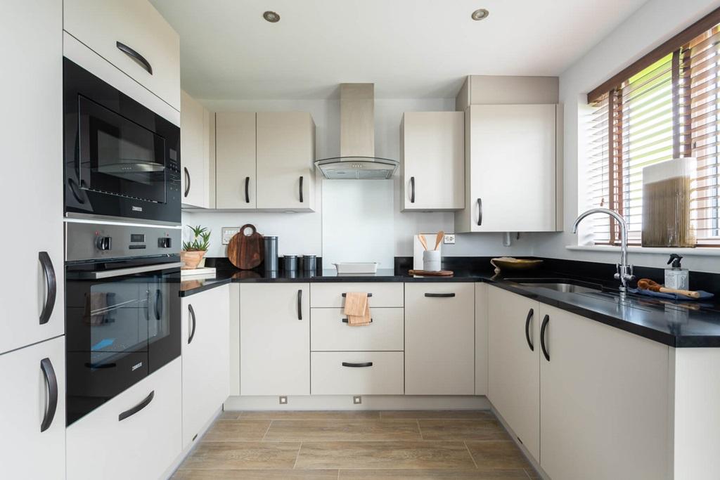 With plenty of storage space in the kitchen