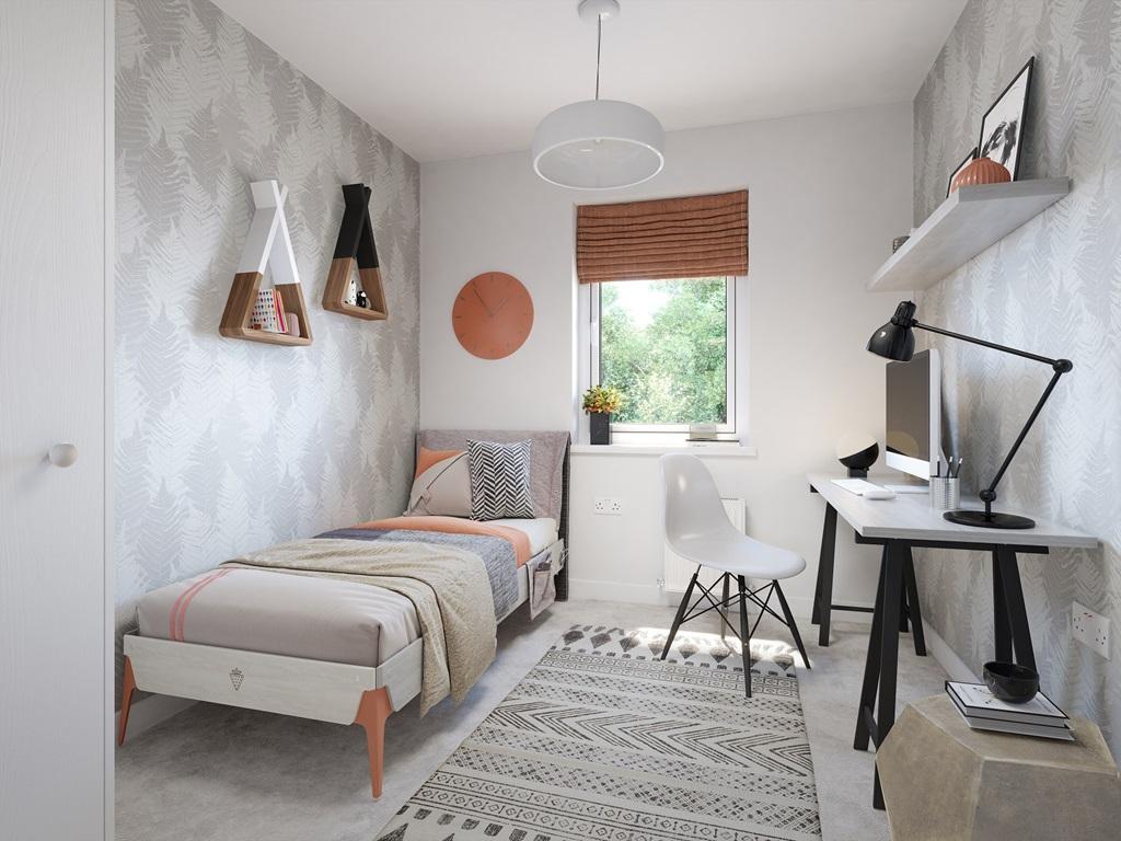 The third bedroom is ideal for a child's room...