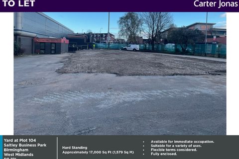 Land to rent, High St Birmingham B8 1JR