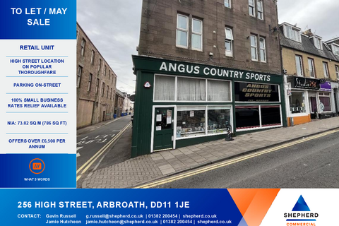 Retail property (high street) to rent, 256 High St Arbroath DD11 1HZ