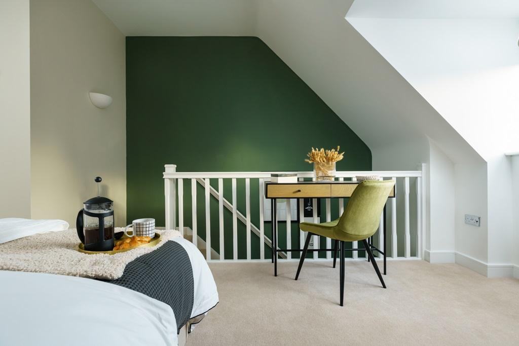 A private staircase leads you to your bedroom...