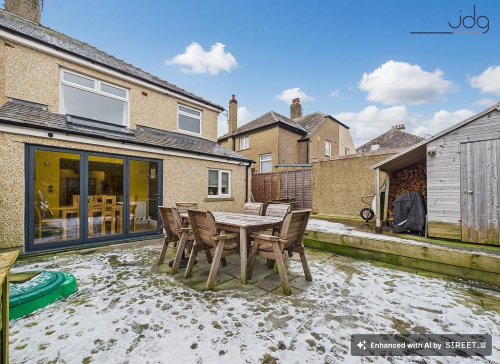Landscaped East facing rear garden offering...