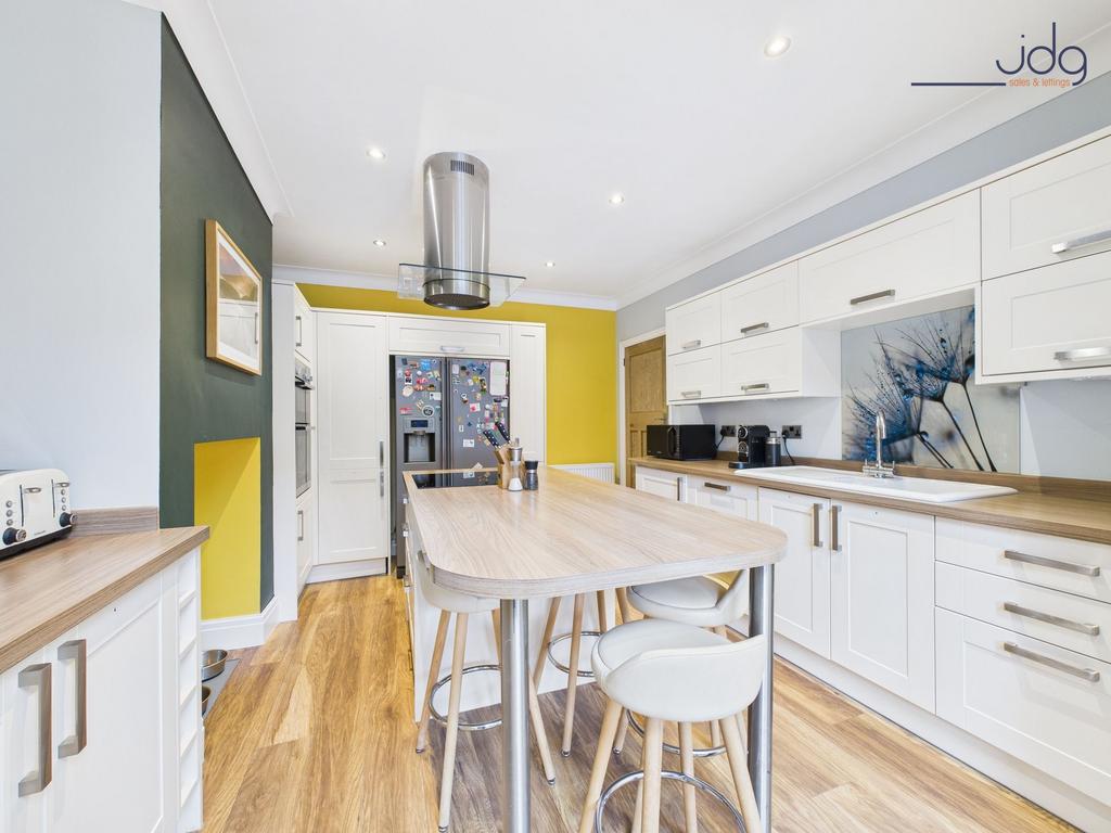 Open Plan Kitchen Diner with skylight and...