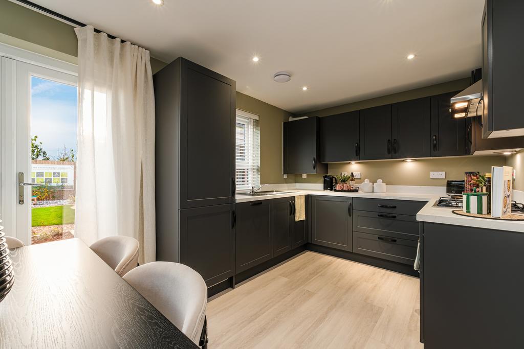 Interior view of the kitchen &amp; dining in our...