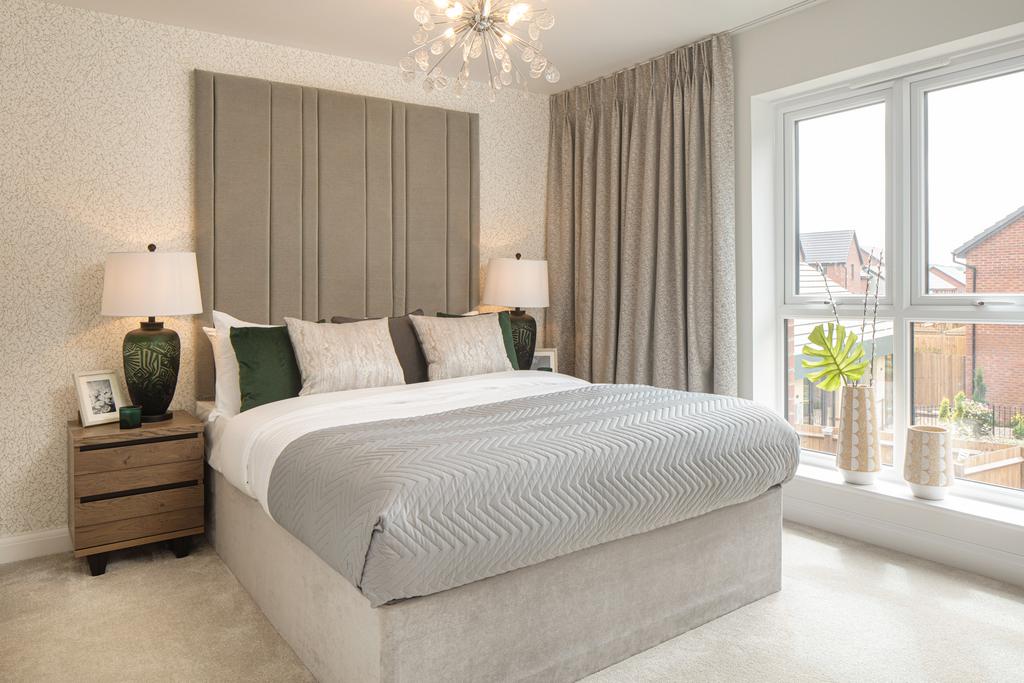 En suite main bedroom in the Haversham 4...