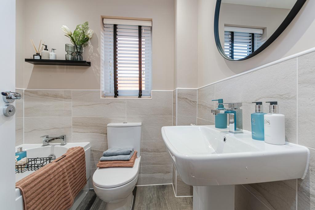 Interior view of the bathroom in our 3 bed...