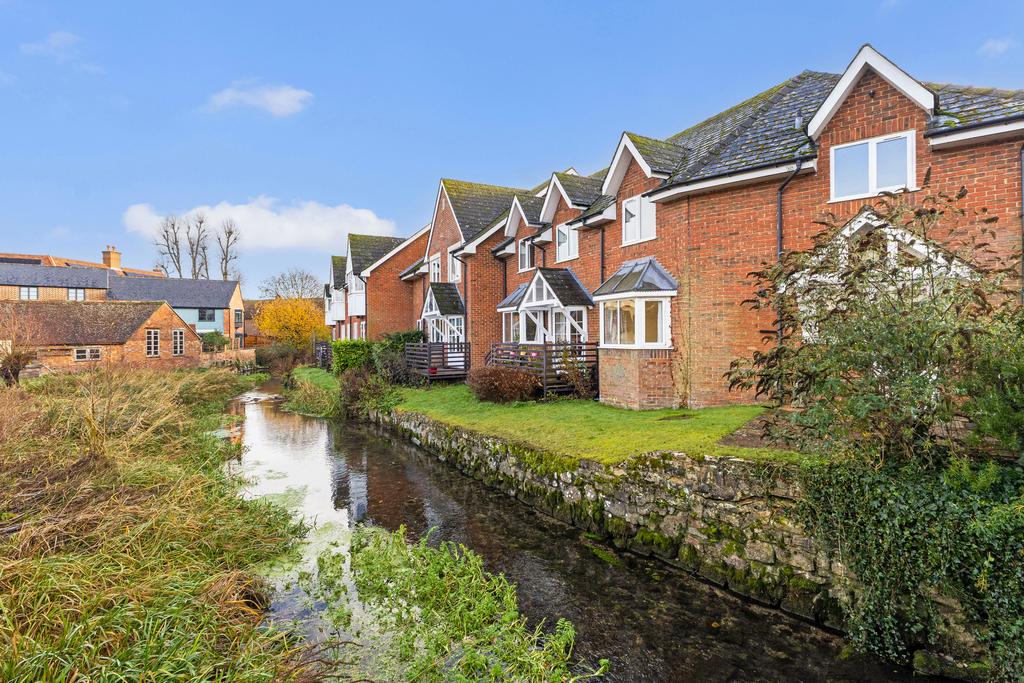 Rear  Terrace and view of the river Kennet