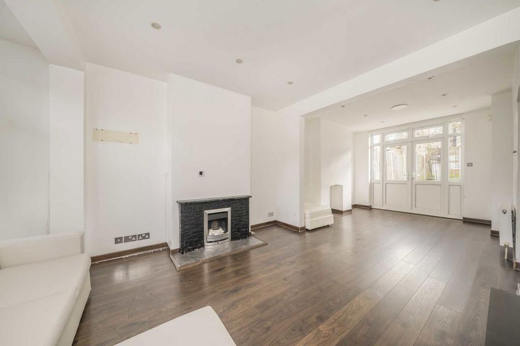 Living room, fireplace