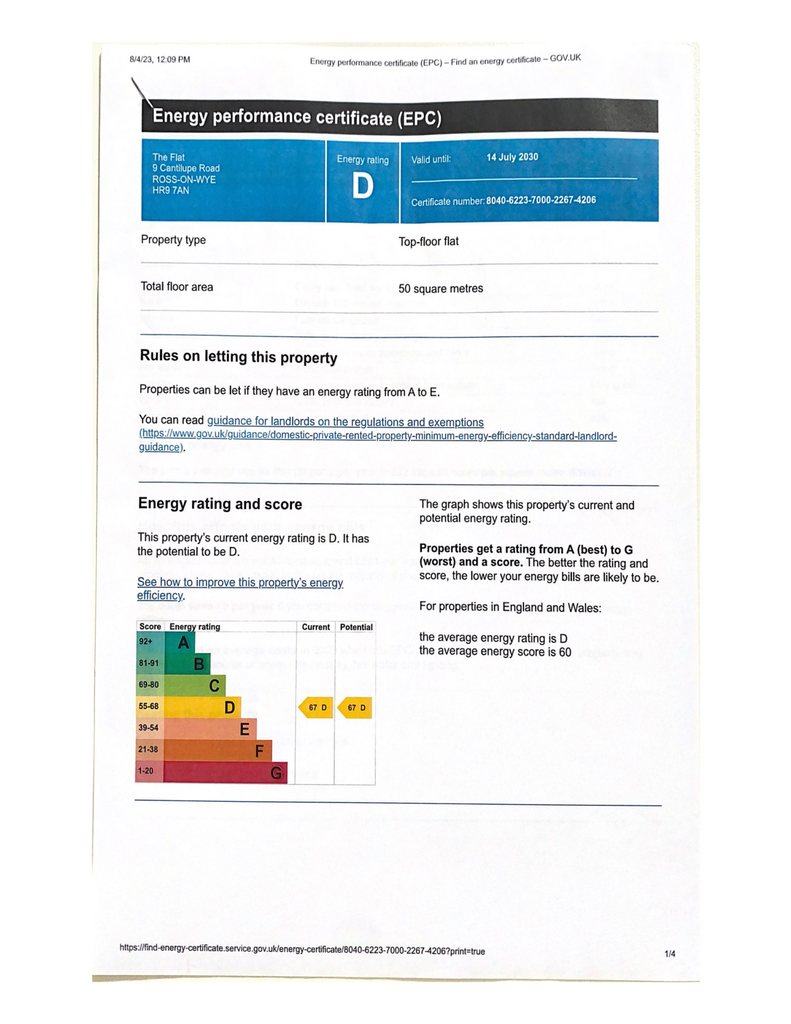EPC Certificate