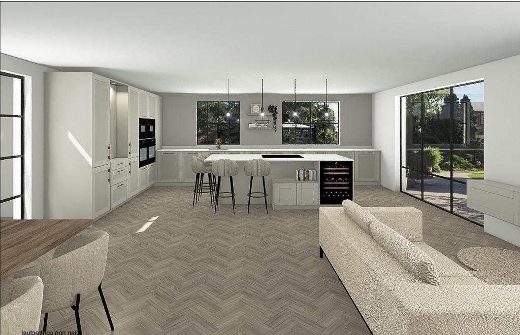 Plot 7 kitchen CGI