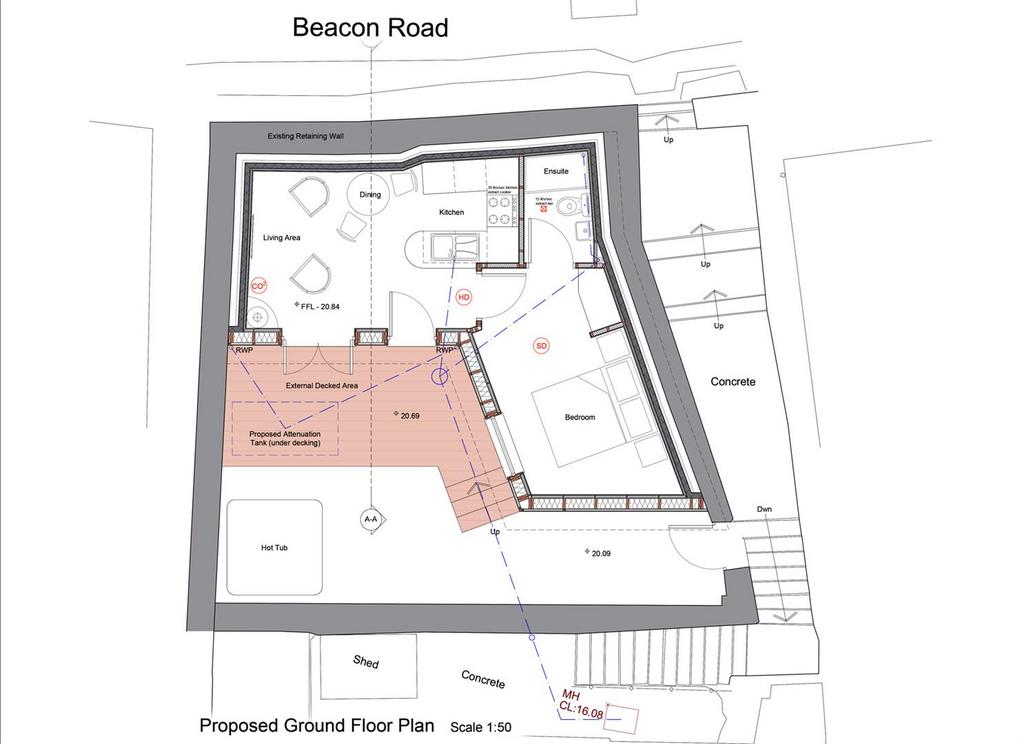 6777 - BR01 B New Proposed Ground Floor Plans Eleva