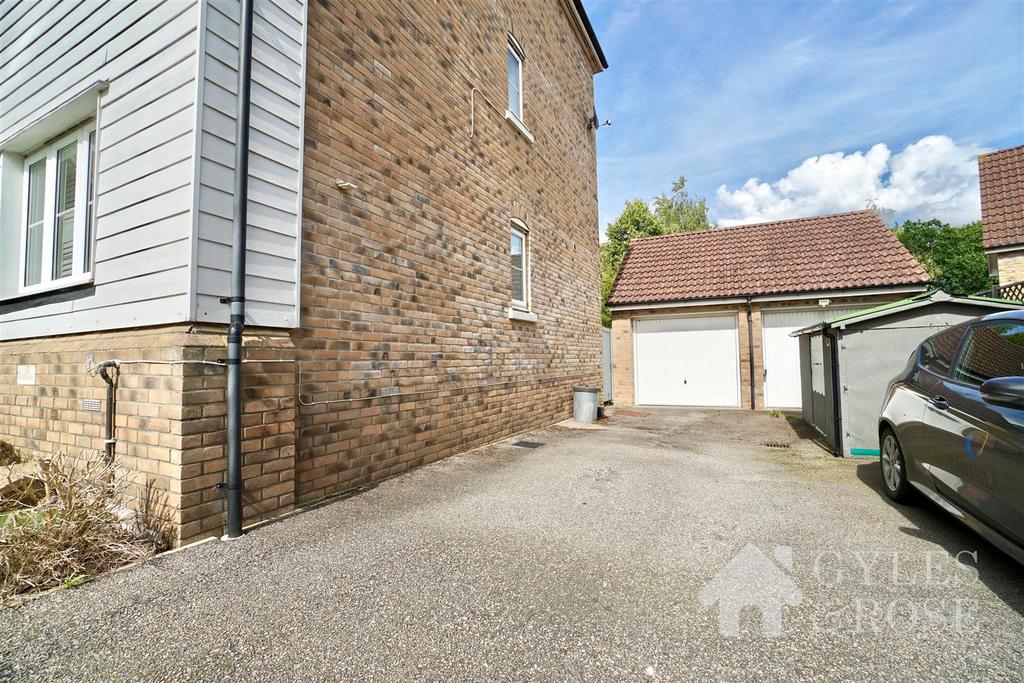 Driveway and garage