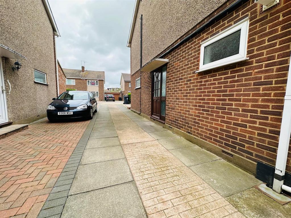 Driveway and garage