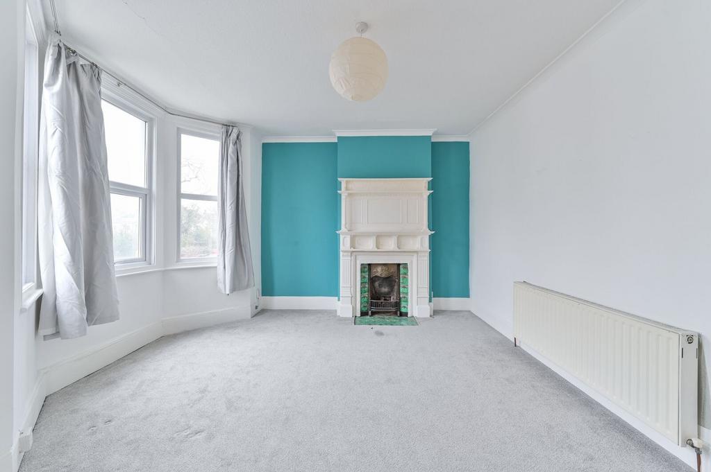 Living room, fireplace
