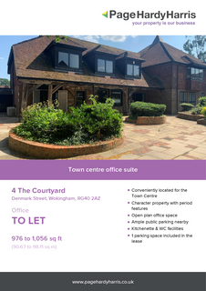 Office to rent, 4 The Courtyard, Denmark Street Wokingham RG40 2AZ