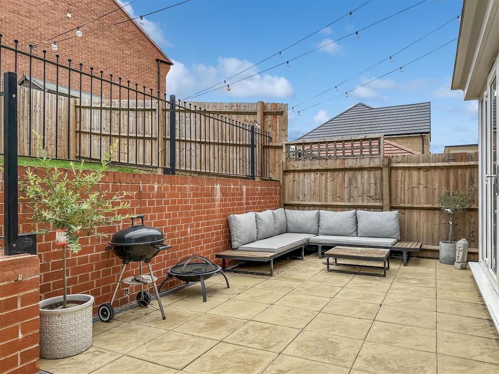 Extensive Paved Seating Area
