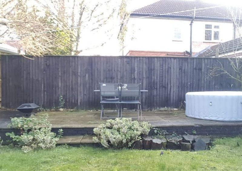 Raised patio